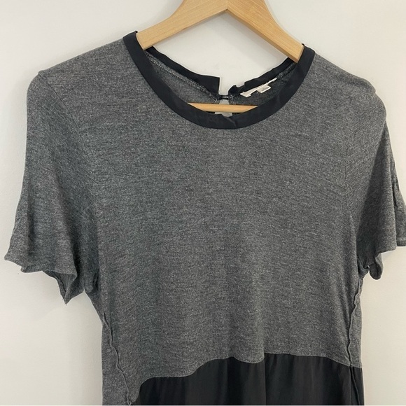 Wilfred with Silk Longline T-Shirt Womens M Grey Black Casual Top Office Career - Picture 2 of 10